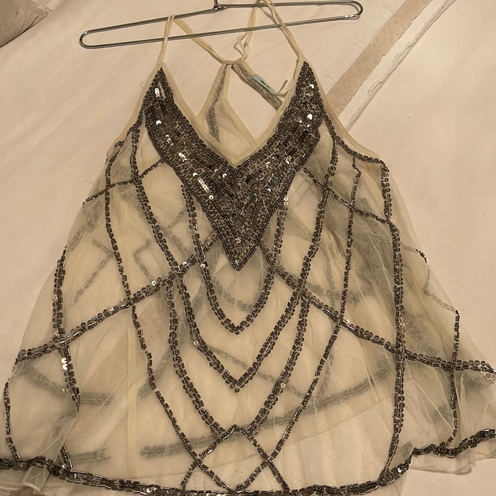 Beautiful and sexy Mesh sequence top